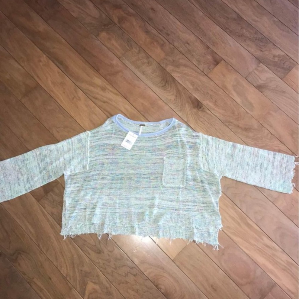 Free People cropped sweater.